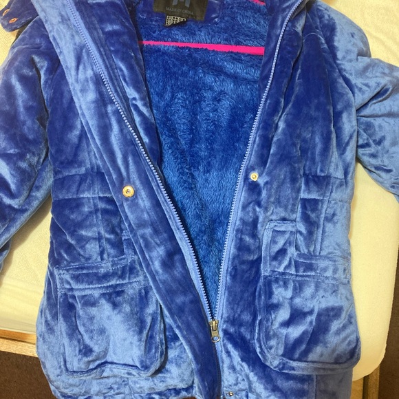 Blue girl velvet Jacket - Picture 10 of 10